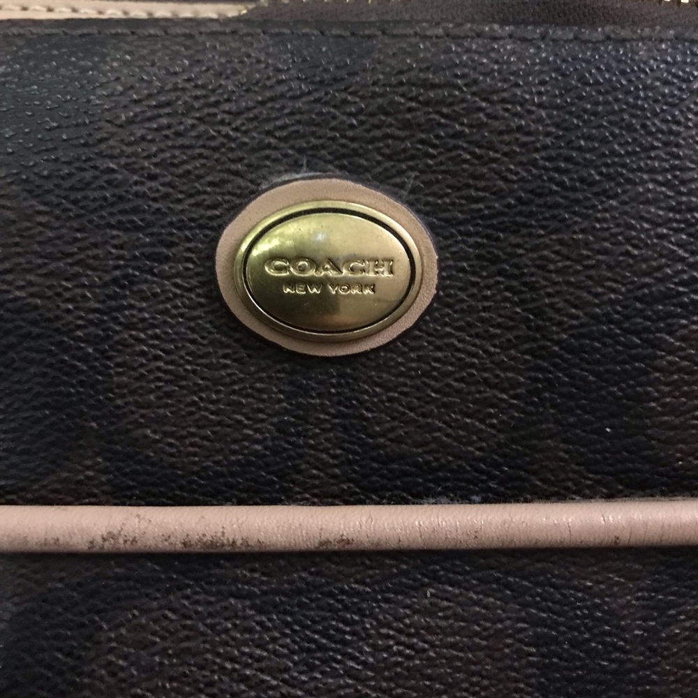 Leather Coach Diaper Bag with Changing Pad - Picture 5 of 6